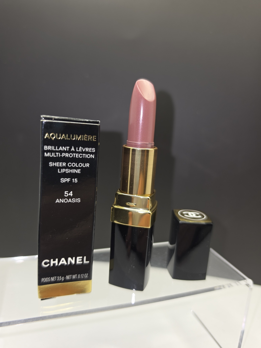 RARE CHANEL Aqualumière Lipstick #54- "Anoasis" **DISCONTINUED!**